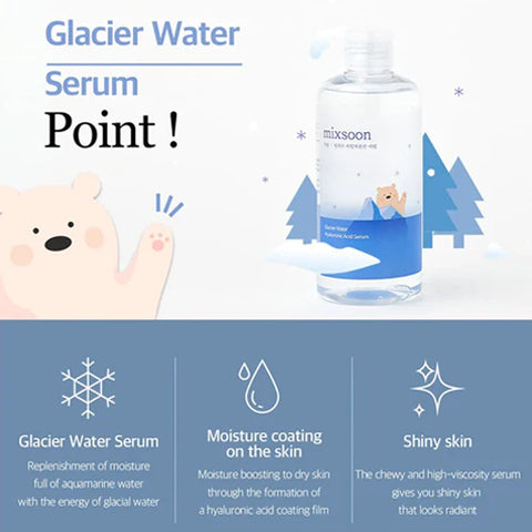 MIXSOON - GLACIER WATER HYALURONIC ACID SERUM 300ML