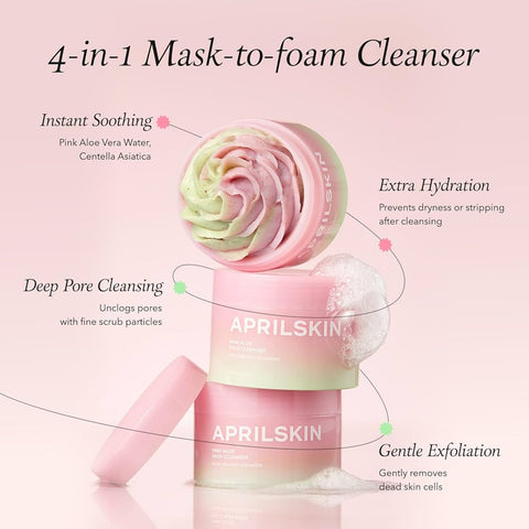 APRIL SKIN - PINK ALOE PACK CLEANSER 120g