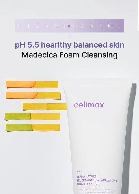 CELIMAX - RELIEF MADECICA pH BALANCING FOAM CLEANSING 150ML