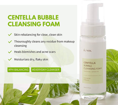 IUNIK - CENTELLA BUBBLE CLEANSING FOAM 150ML